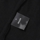 Rhude T Shirts Windowsill Seaview Printing Cotton Casual Short Sleeve Men and Women