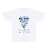 Casablanca T Shirts Fashion Print Street