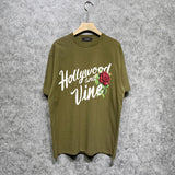 Amiri t shirts hollywood rose printing short sleeve