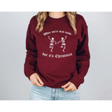 When you're dead inside, but it's Christmas Sweatshirt