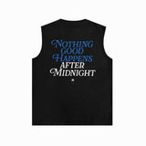 Amiri tank top earth letter printing