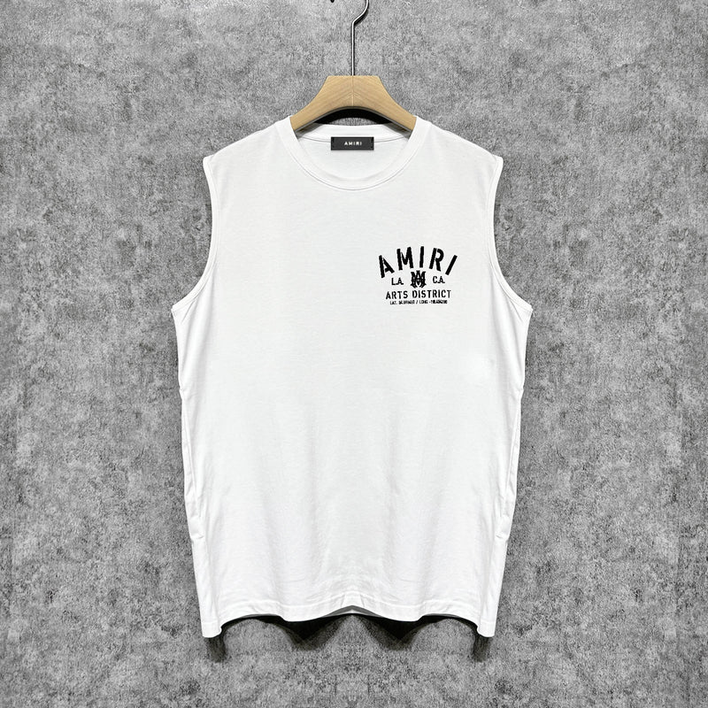 Amiri tank top los angeles california printing