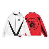 Hellstar Jackets & Sweatpants Flight Jacket Windbreaker Jacket Zip Sports Casual Trousers