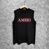 Amiri tank top cashew flower spider letterprinting