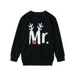 Christmas Couple Men's and Women's Crew Neck Hoodie Large