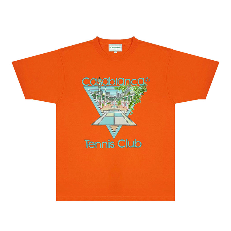 Casablanca T Shirts Fashion Print Street