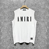 Amiri tank top letter spider printing