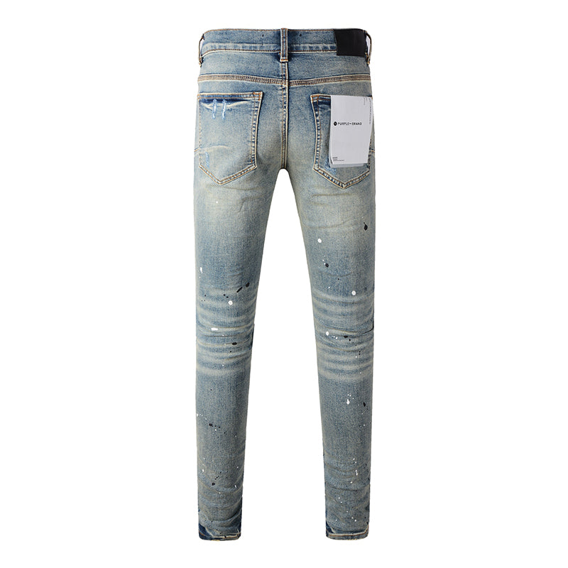 Purple Brand Jeans Pure Cotton High Street Trend