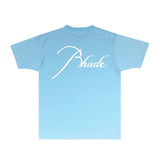 Rhude T Shirts Printed Trendy Pure Cotton