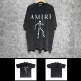 Amiri washed t-shirt skeleton puppet short sleeve