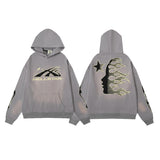 Mens trendy Hoodie & Pants Vintage Washed Old Hooded Sweater Hoodie