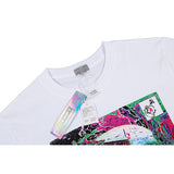 C.e t shirts creative castle pattern round neck pullover short sleeve men and women