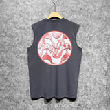 Amiri tank top circle sketch printing