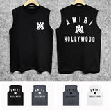 Amiri tank top hollywood spider printing