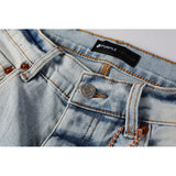 Purple Brand Jeans Pure Cotton High Street Trend