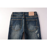 Purple Brand Jeans Pure Cotton High Street Trend #9096