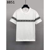 GCD T-Shirt 8851 micro wide loose gcds letter print T-shirt crew neck