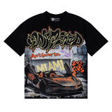 Godspeed T Shirts Atlanta Supercar Printed Cotton Casual Short Sleeve Men and Women