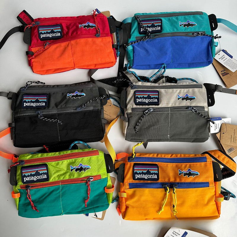 Mens Casual Bags Plaid Splicing Crossbody Outdoor Waterproof Shoulder Crossbody Bag