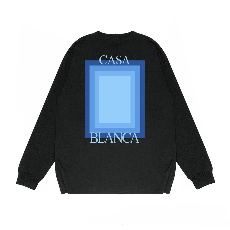 Casablanca Long sleeve T-shirt Portal Printed Cotton Crew Neck