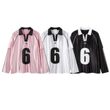 Unisex long-sleeved shirt autumloosesatin lapel