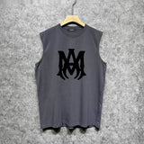 Amiri tank top large simple logo printing