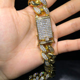 Chains 20mm Hip Hop Necklace Miniature Zircon Cuban Chain St. Valentine's Spectrum
