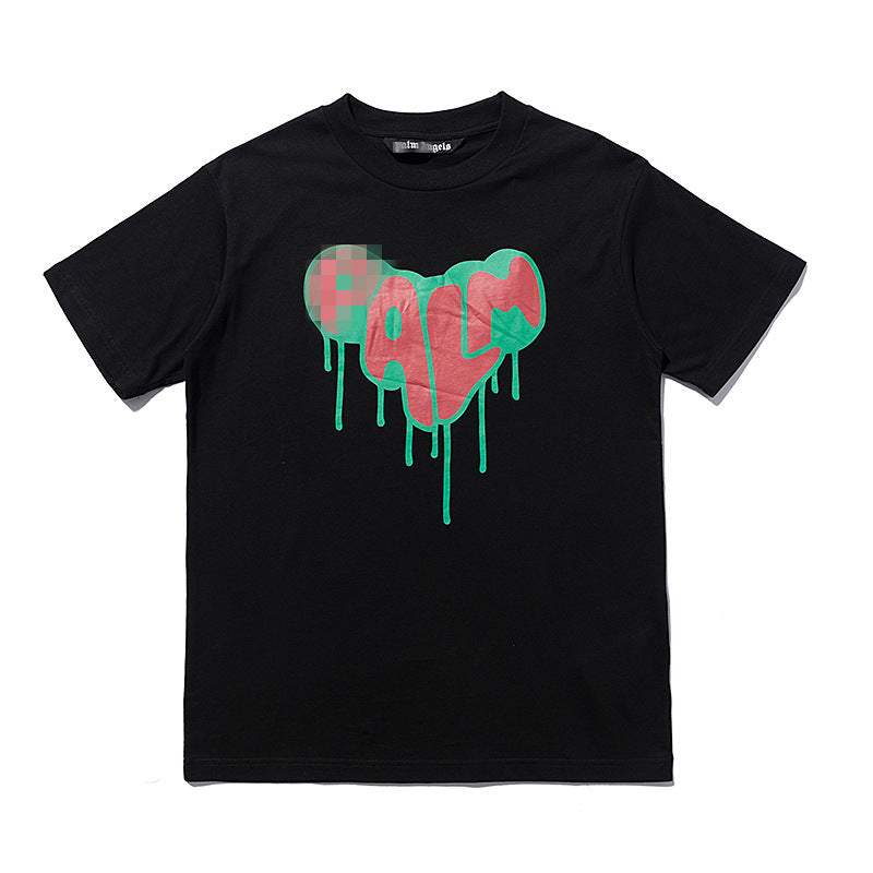Palm Angels T Shirts Printed Short Sleeve T-shirt Men's Loose Half Sleeve