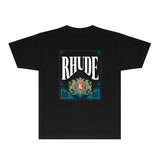 Rhude T Shirts Printed Trendy Pure Cotton