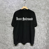 Amiri t shirts sanskrit printing short sleeve