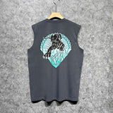 Amiri tank top black panther print