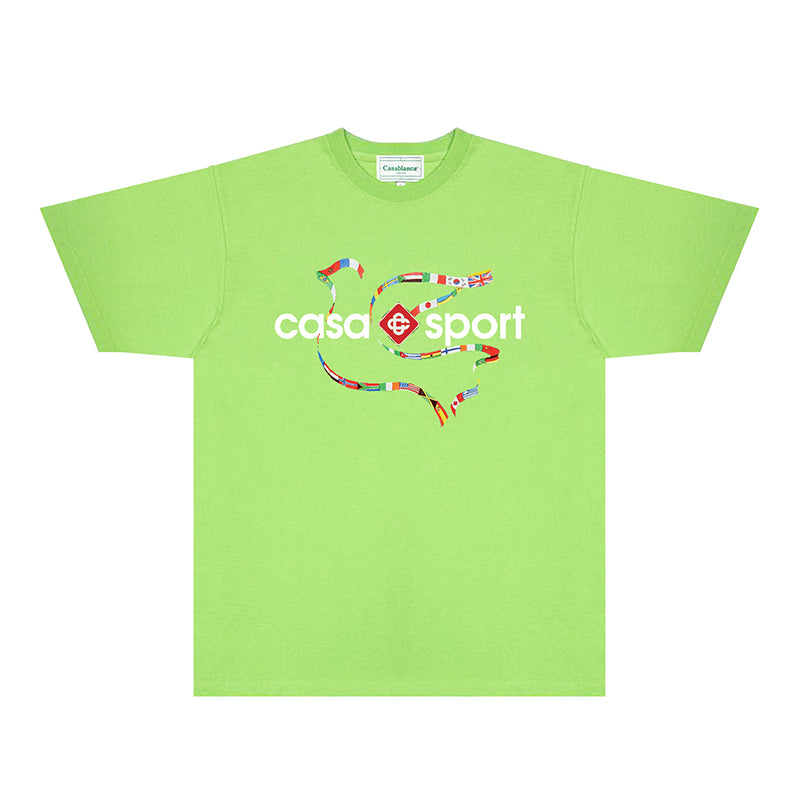 Casablanca T Shirts Fashion Print Street