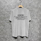 Amiri t shirts hollywood artistic font print short sleeve tee