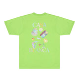 Casablanca T Shirts Fashion Print Street