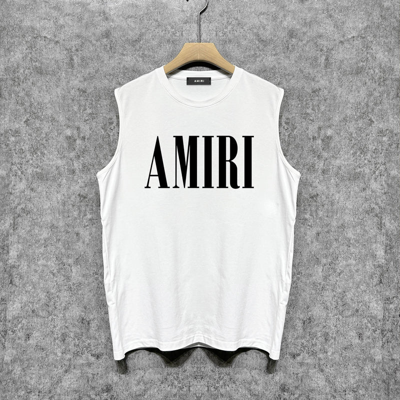 Amiri tank top big classic letterprinting