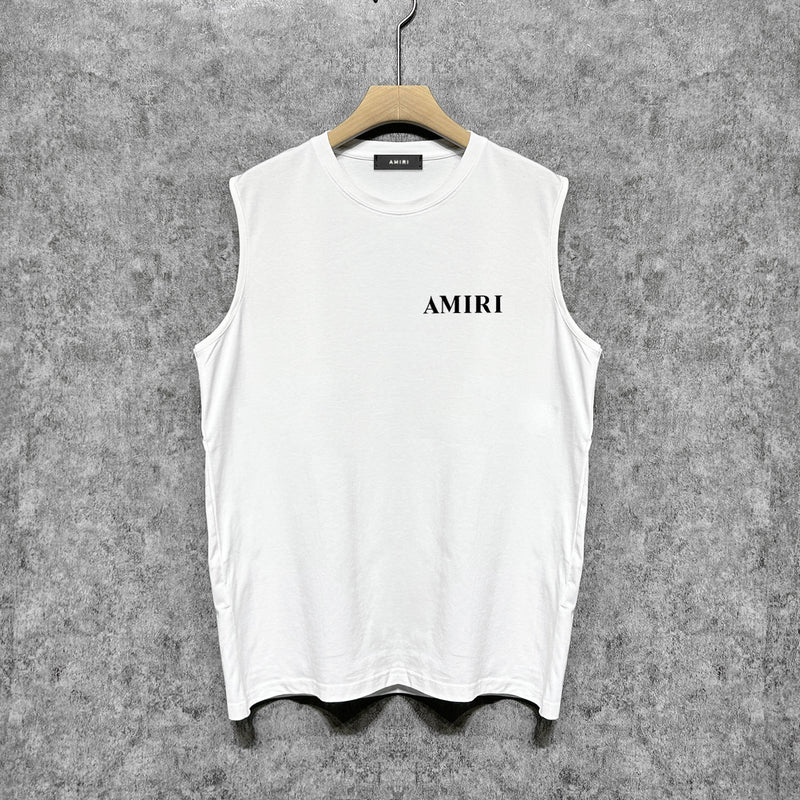 Amiri tank top new thick letterprinting