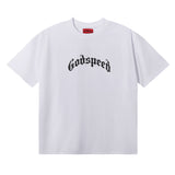 Godspeed T Shirts Skull Rose Clock Plate Double Yarn Cotton Casual Short Sleeve Men and Women