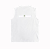 Amiri tank top small spider letter horizontal stripprinting