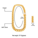 Chains 20mm Hip Hop Necklace Miniature Zircon Cuban Chain St. Valentine's Spectrum