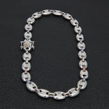 Chains Hip Hop Necklace Colored Zircon Pig Nose Chain Royalty Spectrum