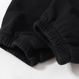 Mens trendy Hoodie & Pants autumn and winter flare black flame pants hoodie