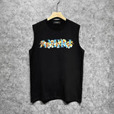 Amiri tank top floral letterprinting