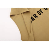 Fog Essentials tank spring and summer FOG double line letter casual crew neck vest