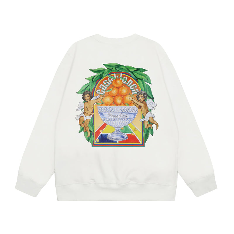 Casablanca Sweatshirts Crew neck sweater autumn and winter print men and women