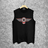 Amiri tank top flying eagle wings patch printing