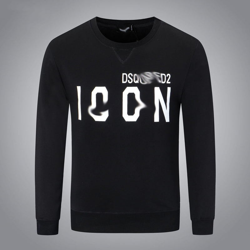 Dsq2 Hoodie DSQ Lian D2 Letter Print Sweatshirt Trendy Men's Autumn and Winter