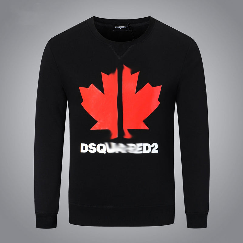 Dsq2 Hoodie DSQ Lian D2 Clover Printed Sweater Trendy Men's Autumn and Winter