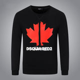 Dsq2 Hoodie DSQ Lian D2 Clover Printed Sweater Trendy Men's Autumn and Winter