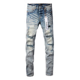 Purple Brand Jeans Pure Cotton High Street Trend #9003