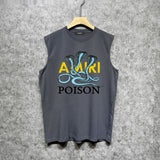 Amiri tank top cobra printing